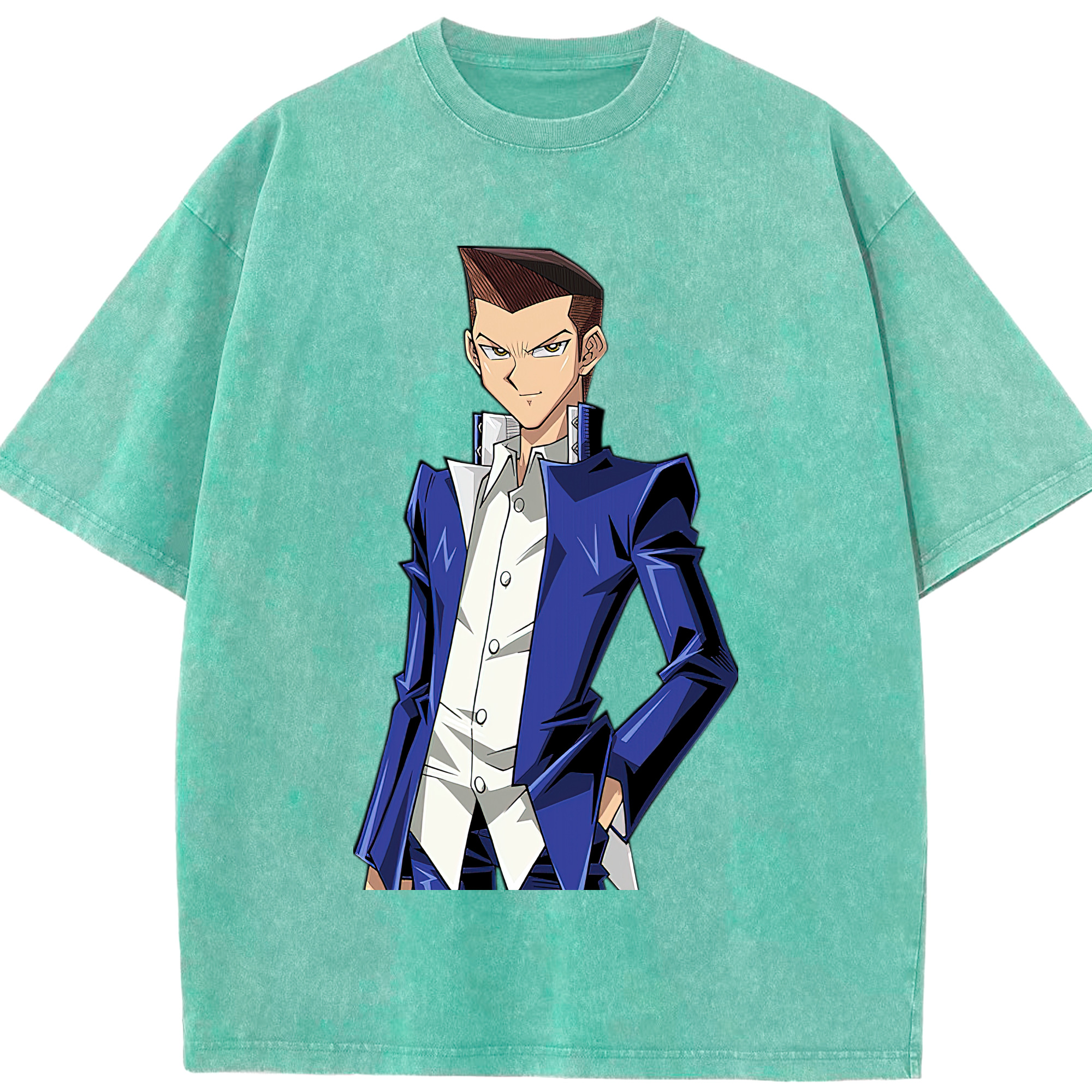 （画像用） 遊☆戯☆王 Yu-Gi-Oh! 綿100% ヴィンテージ風 半袖Tシャツ（フロントプリント）